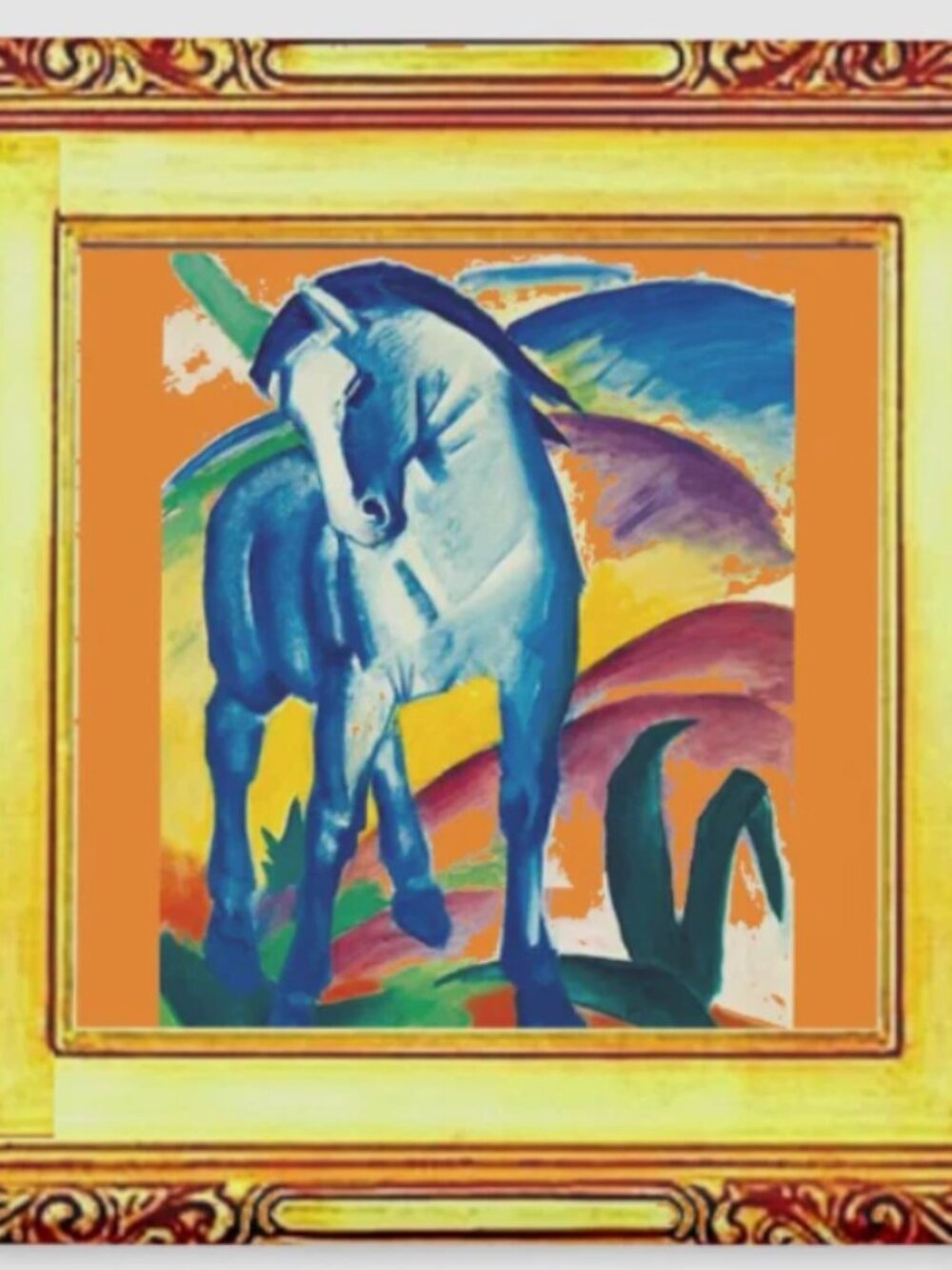 Franz Marc, The Blue Horse Painting Masterpiece Art Magnet Gift 2"
